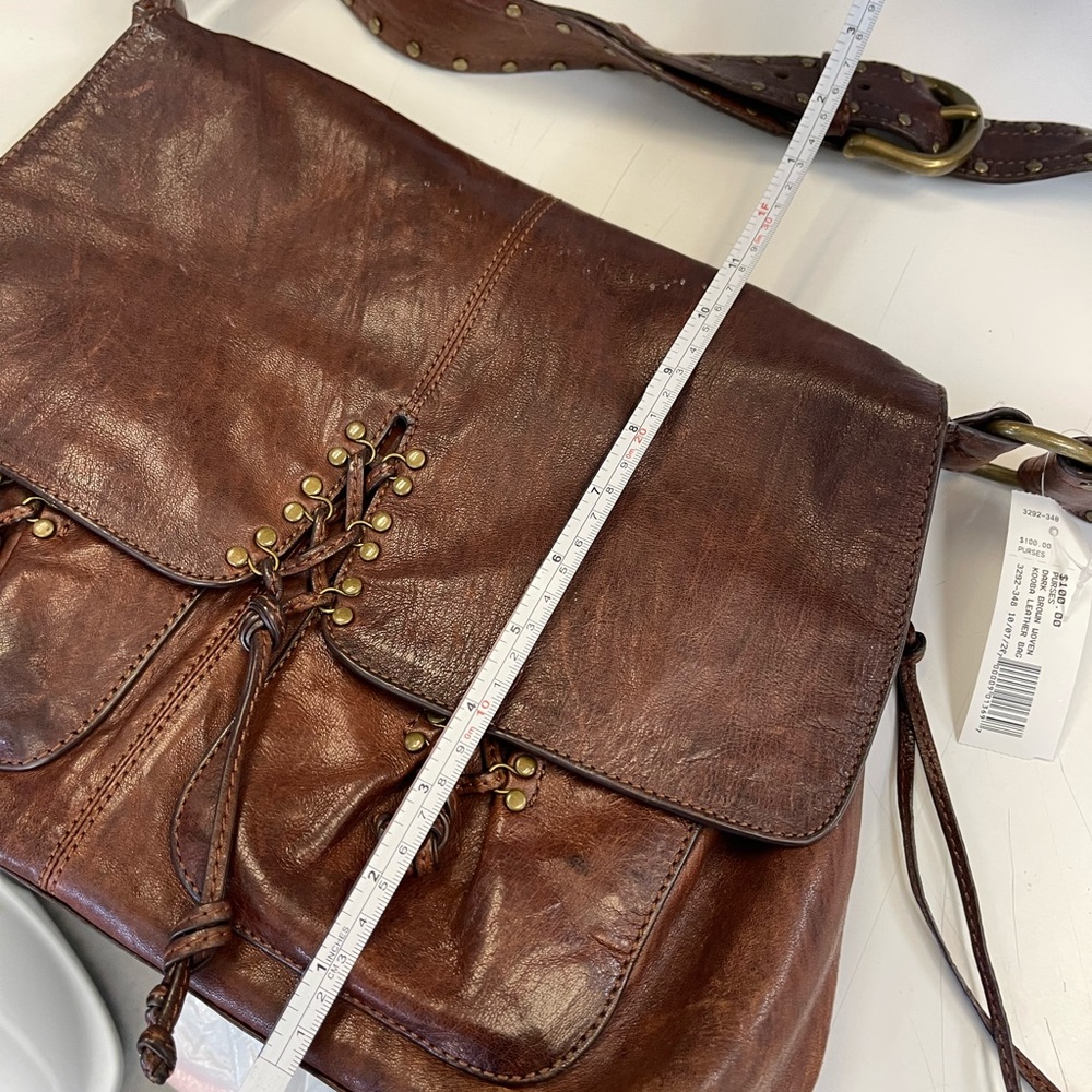 Kooba Rustic Brown Leather Shoulder Bag - Picture 11 of 12